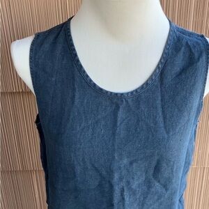 Casual Denim Sleeveless Tank Top